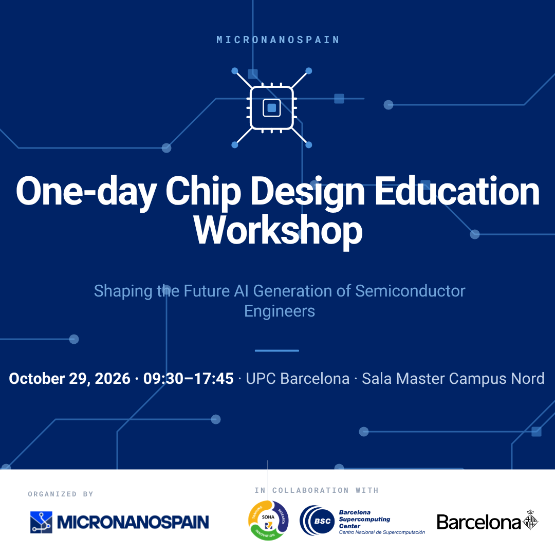 Formación en diseño de chips: workshop gratuito en Barcelona
